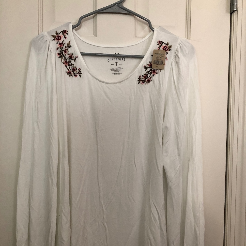 White Long Sleeve - New w/ Tags